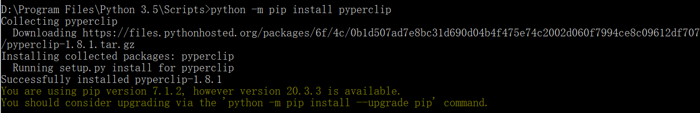python安装模块时Fatal error in launcher: Unable to create process using ...
