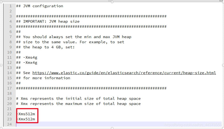 Modify jvm.options