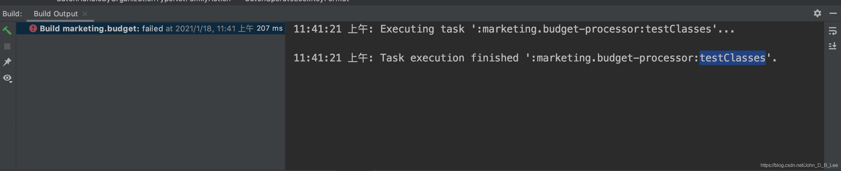 gradle启动项目编译报错:Executing task ‘clean‘...Task execution finished ...