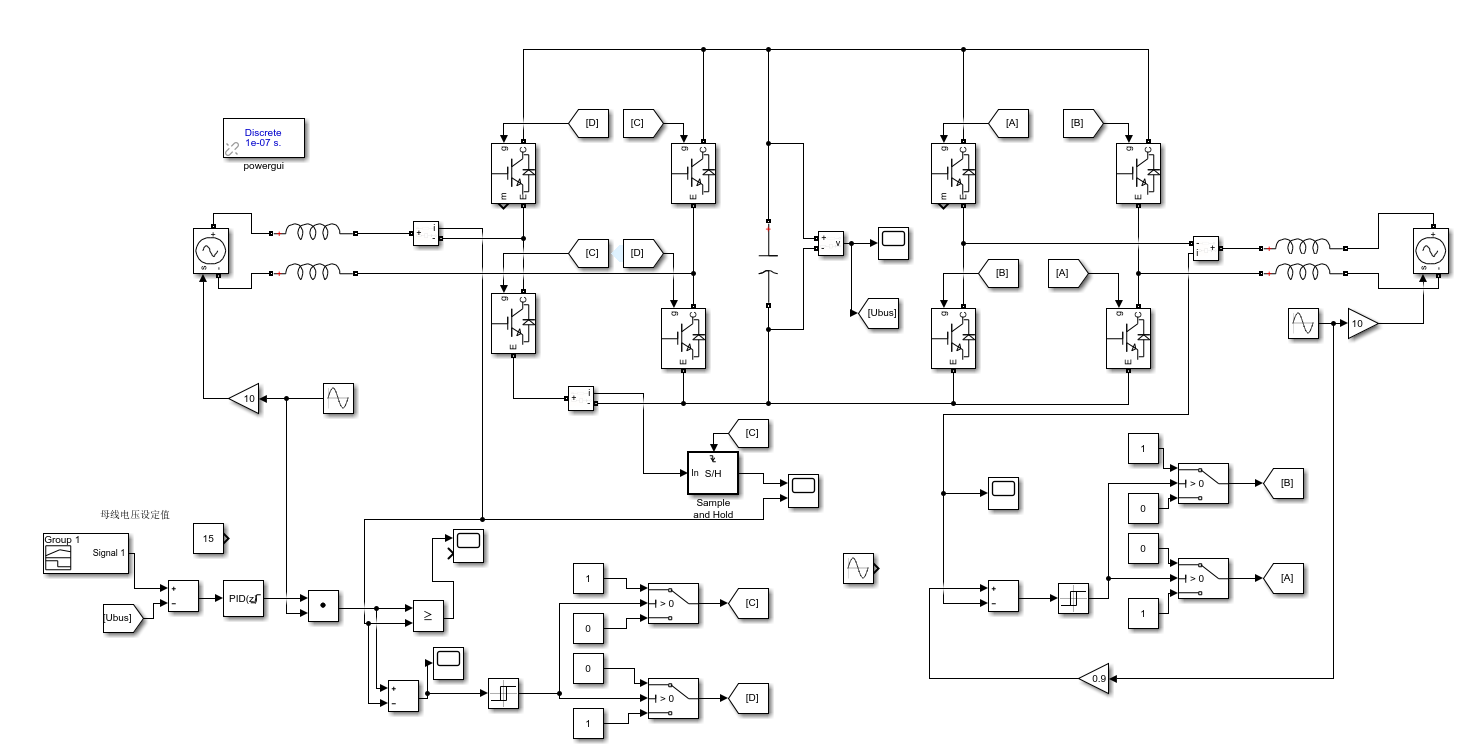 MATLAB 整流逆变仿真(PID与滞环实现)_matlab滞环-CSDN博客