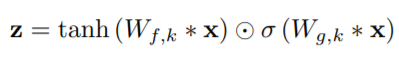 门控激活单元公式