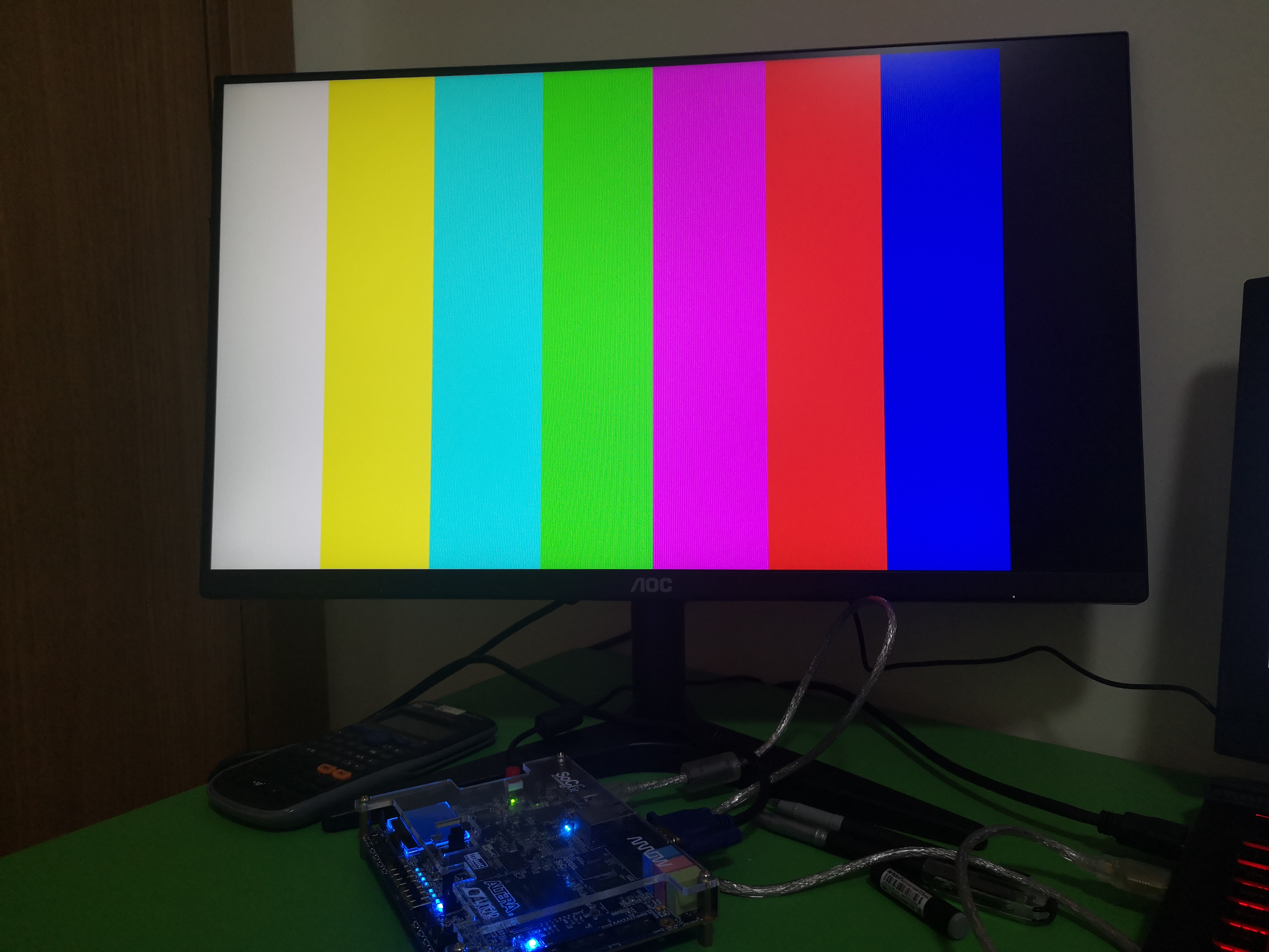 demosaicv20vga彩条信号的生成