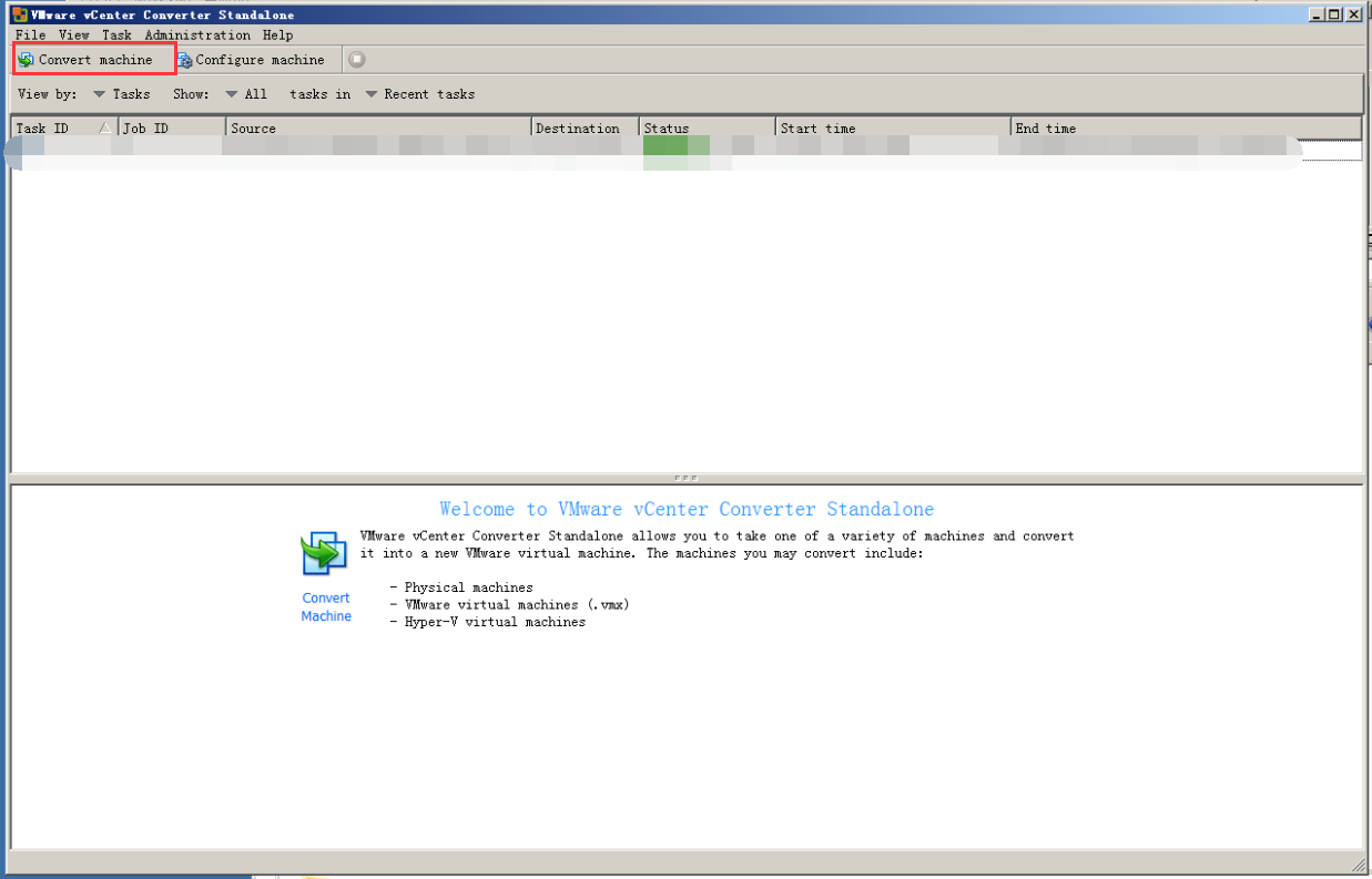 vcenter converter 6.2 to vmworkstation