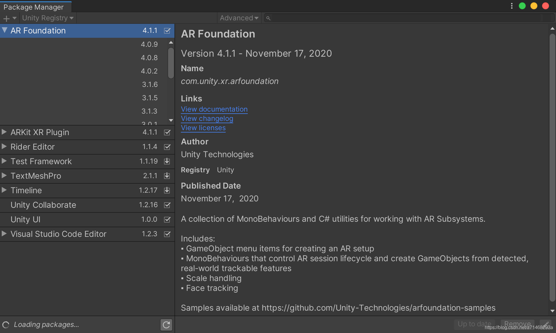 Unity ARFoundation+ARKitXRPlugin实现简单AR_arkit xr plugin-CSDN博客