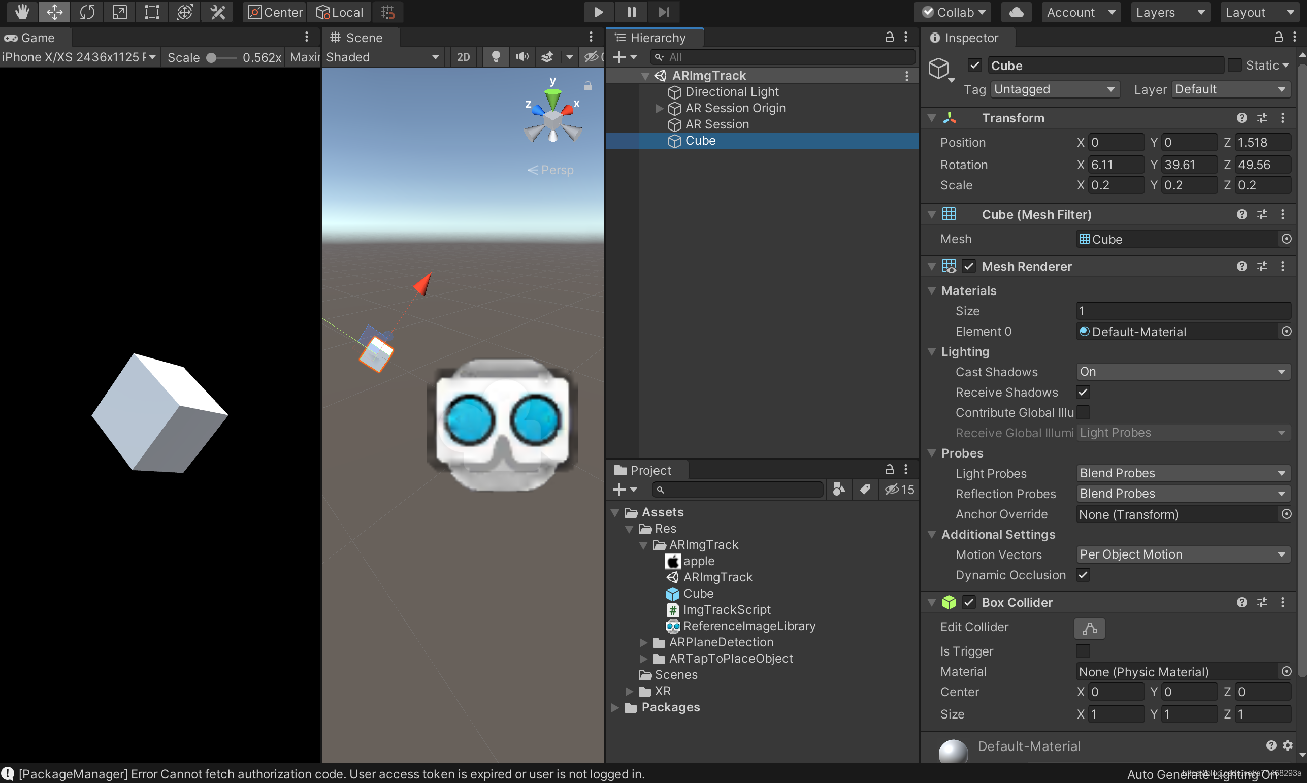 Unity ARFoundation+ARKitXRPlugin实现简单AR_arkit xr plugin-CSDN博客