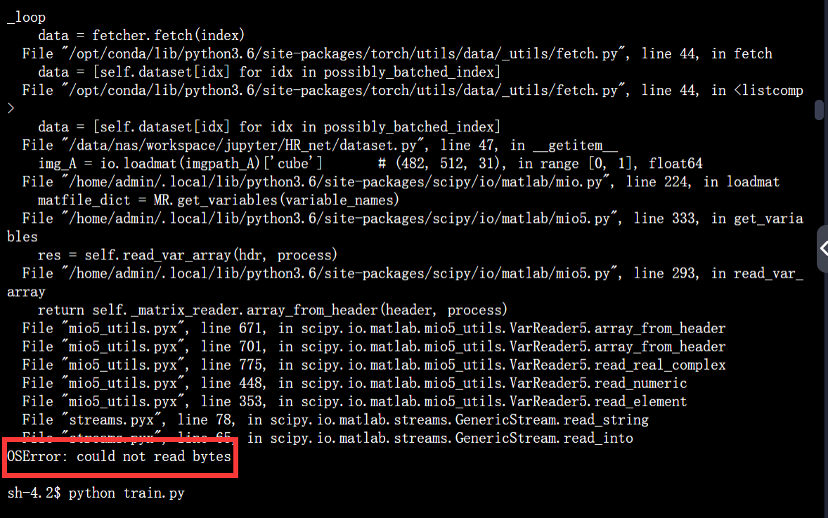 OSError: Could Not Read Bytes-CSDN博客