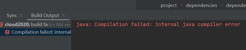 内部java编译器错误