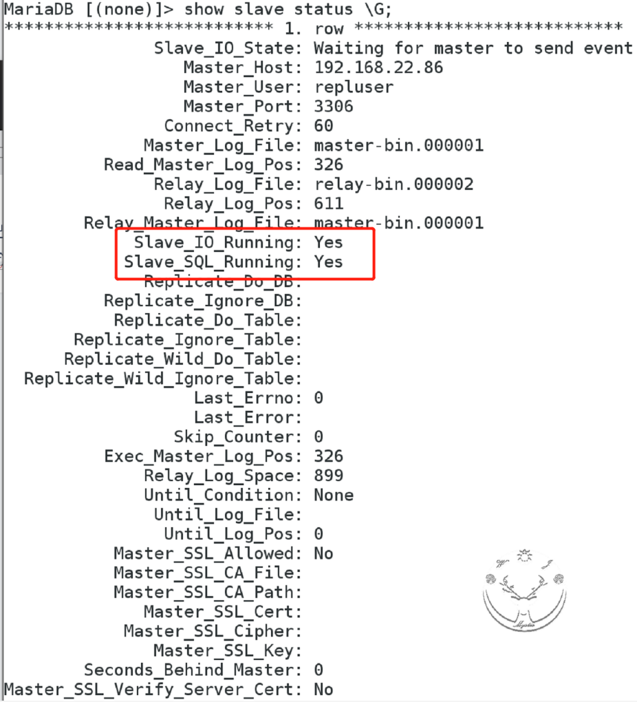 bbb;mariadb [(none)]>show databases;6,slave服务器查看数据库