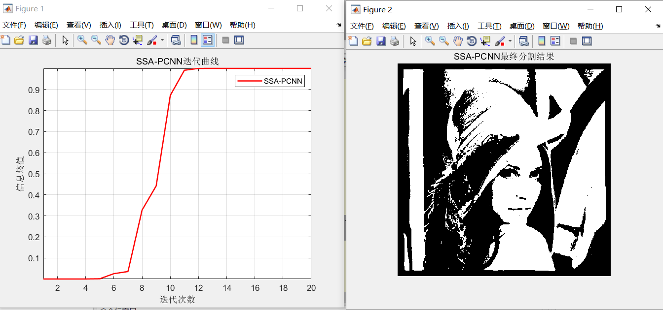 智能优化算法应用：麻雀算法优化脉冲耦合神经网络的图像自动分割 -附代码