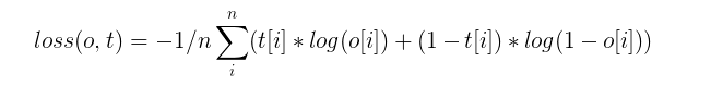 Loss = -w * [p * log(q) + (1-p) * log(1-q)]