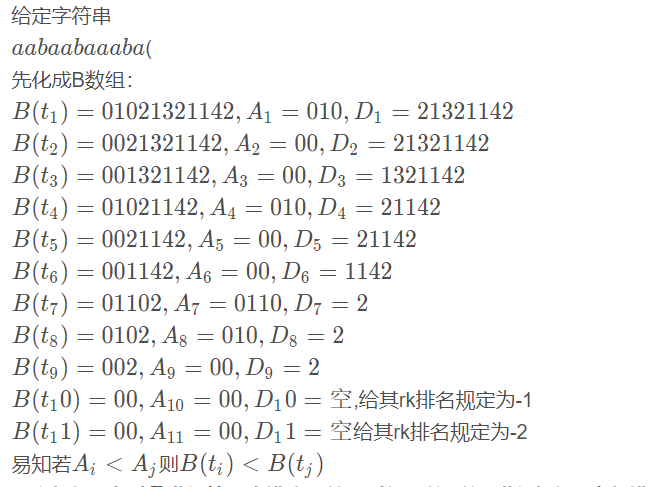 B-Suffix Array