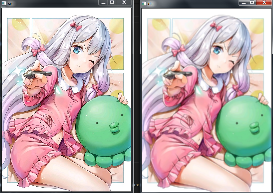 Python OpenCV 图片模糊操作 blur 与 medianBlur