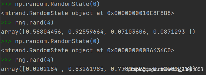 numpy.random库的numpy.random.RandomState()与Numpy.random.seed()、Python内置 ...