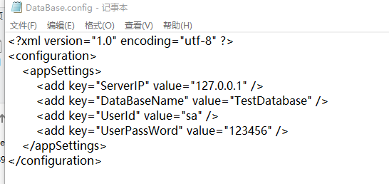 待读取的 Config 文件