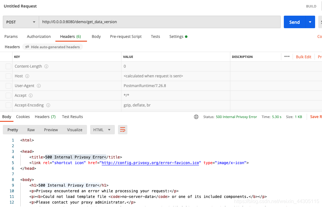 Postman 500 Internal Privoxy Error postman 500 CSDN postman-500-internal-privoxy-error-postman-500-csdn