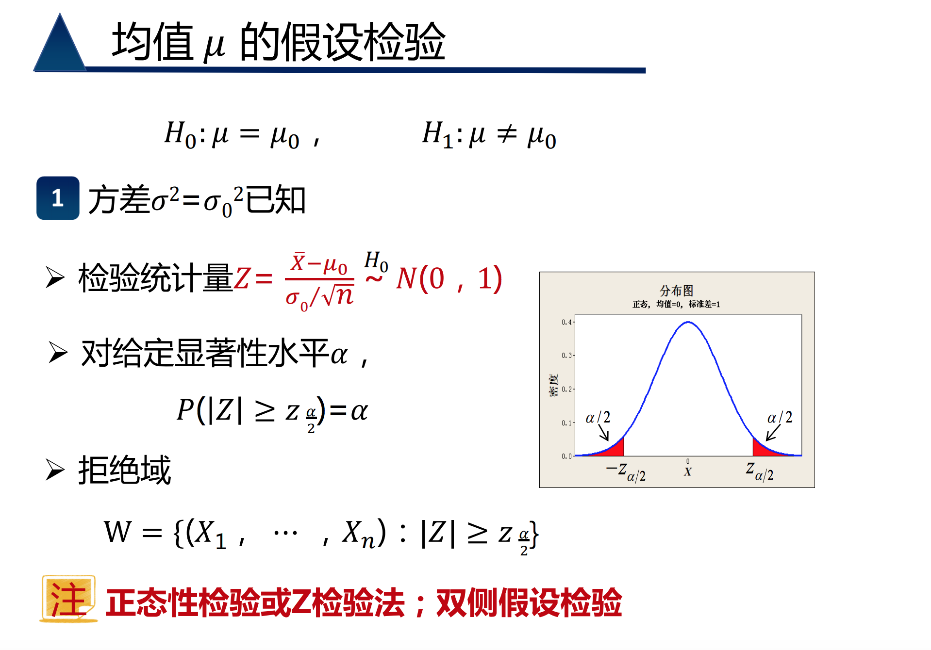 520概率论与数理统计单个正态总体参数的假设检验
