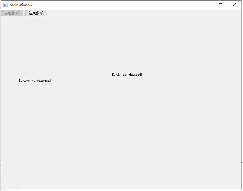 c++ Qt5学习笔记 2021121（文件系统QFile、QFileInfo、QDir、QFileSystemWatcher等使用，读取