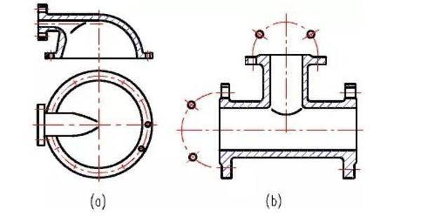 法兰6孔均布怎么画图片