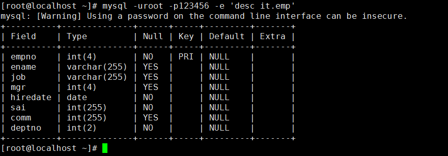 MySQL（8）存储过程和函数