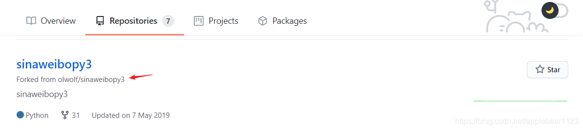 Fork的仓库