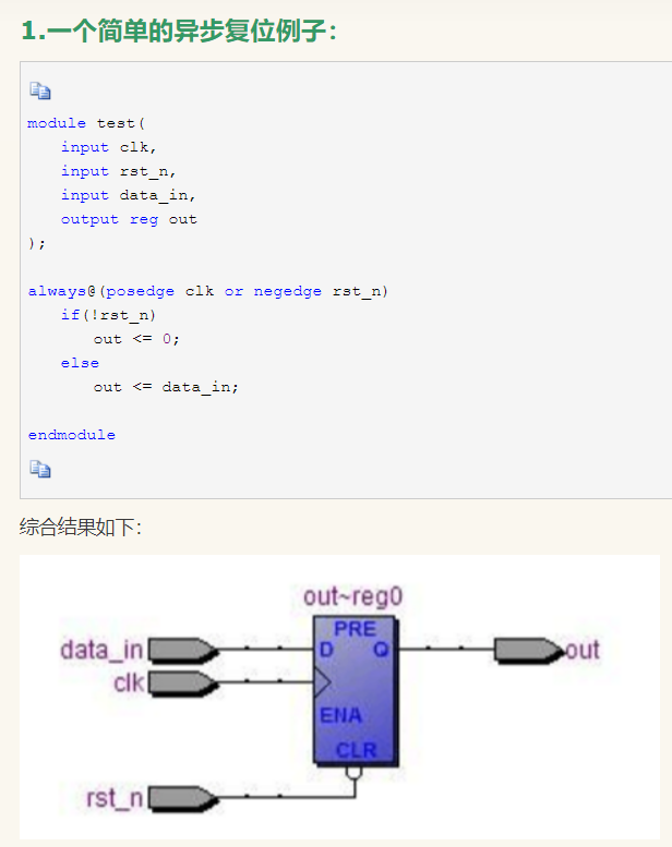 异步复位、同步复位与异步复位同步释放_always@(posedge clk) if-CSDN博客