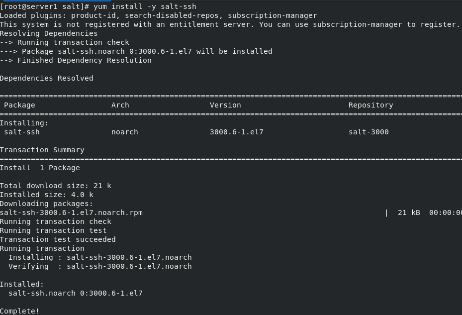 61 # salt-ssh * test.