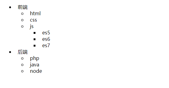 JS_原生js树形无限级导航，递归