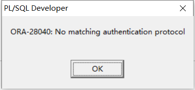 连接Oracle 12C R2 报错Ora-28040:No Matching Authentication  Protocal_夜光小兔纸的博客-Csdn博客