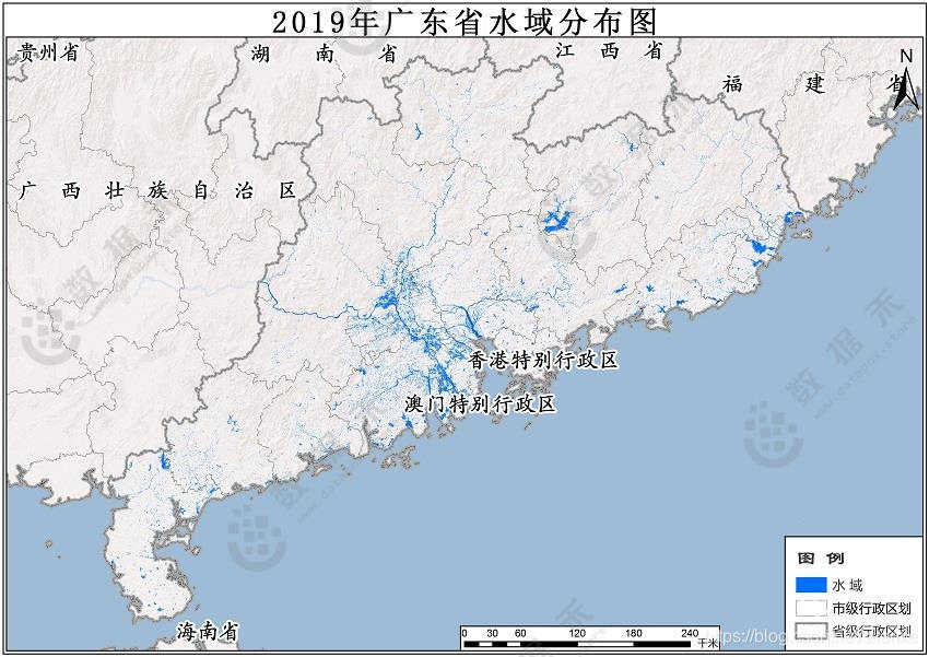 数据禾|2019年广东省水域分布数据