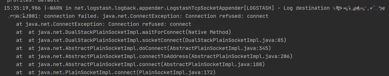 改logback  logstash-logback-encoder 框架本身的日志级别