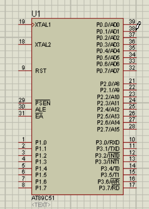 图2-1 AT89C51单片机