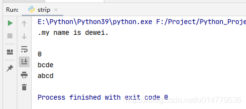 Python字符串:strip、lstrip、rstrip去掉前导和末尾字符_去掉字符串s的先导和后缀换行符,正确的语句是:-CSDN博客