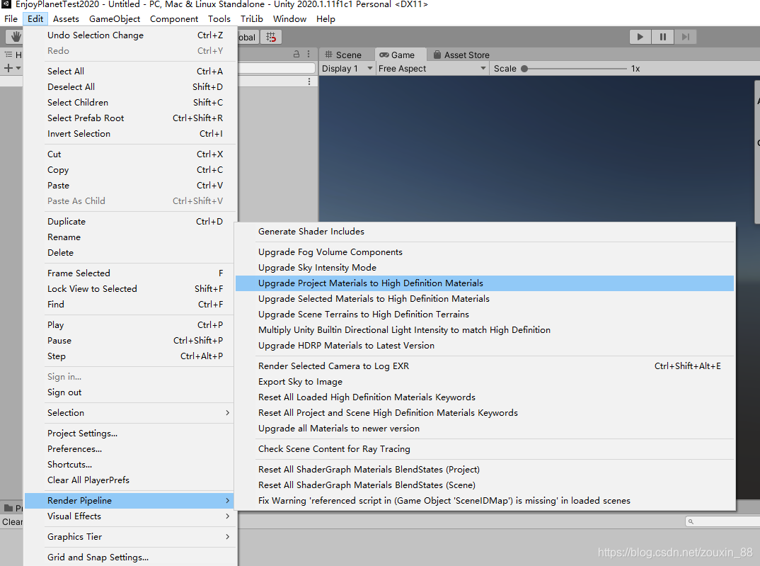Unity一般工程升级到HDRP_com.unity.render-pipelines.high-definition-CSDN博客