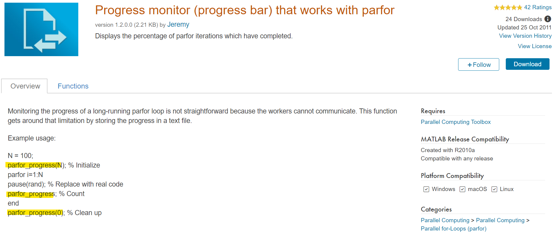 [Matlab] How to display the progress bar in parfor parallel operation ...