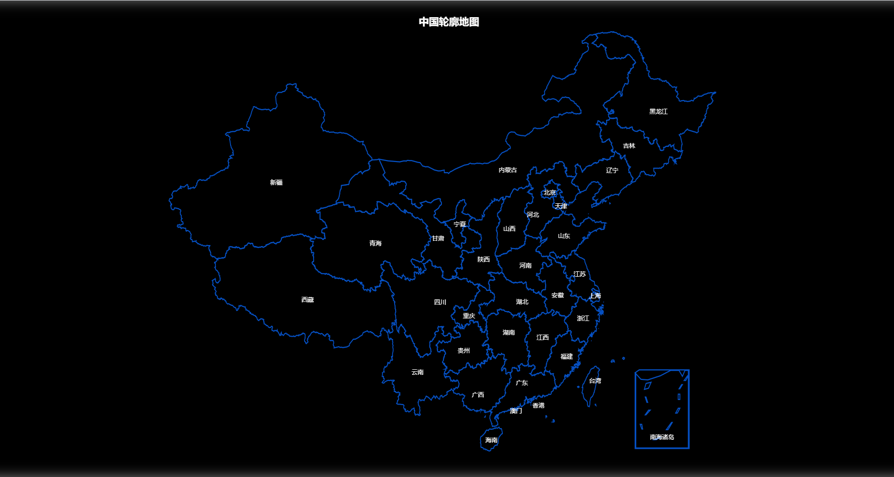 这是默认的全国地图