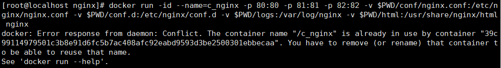 Error response from daemon: driver failed programming external ...