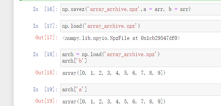 Python—Numpy学习之【数据存储方法】