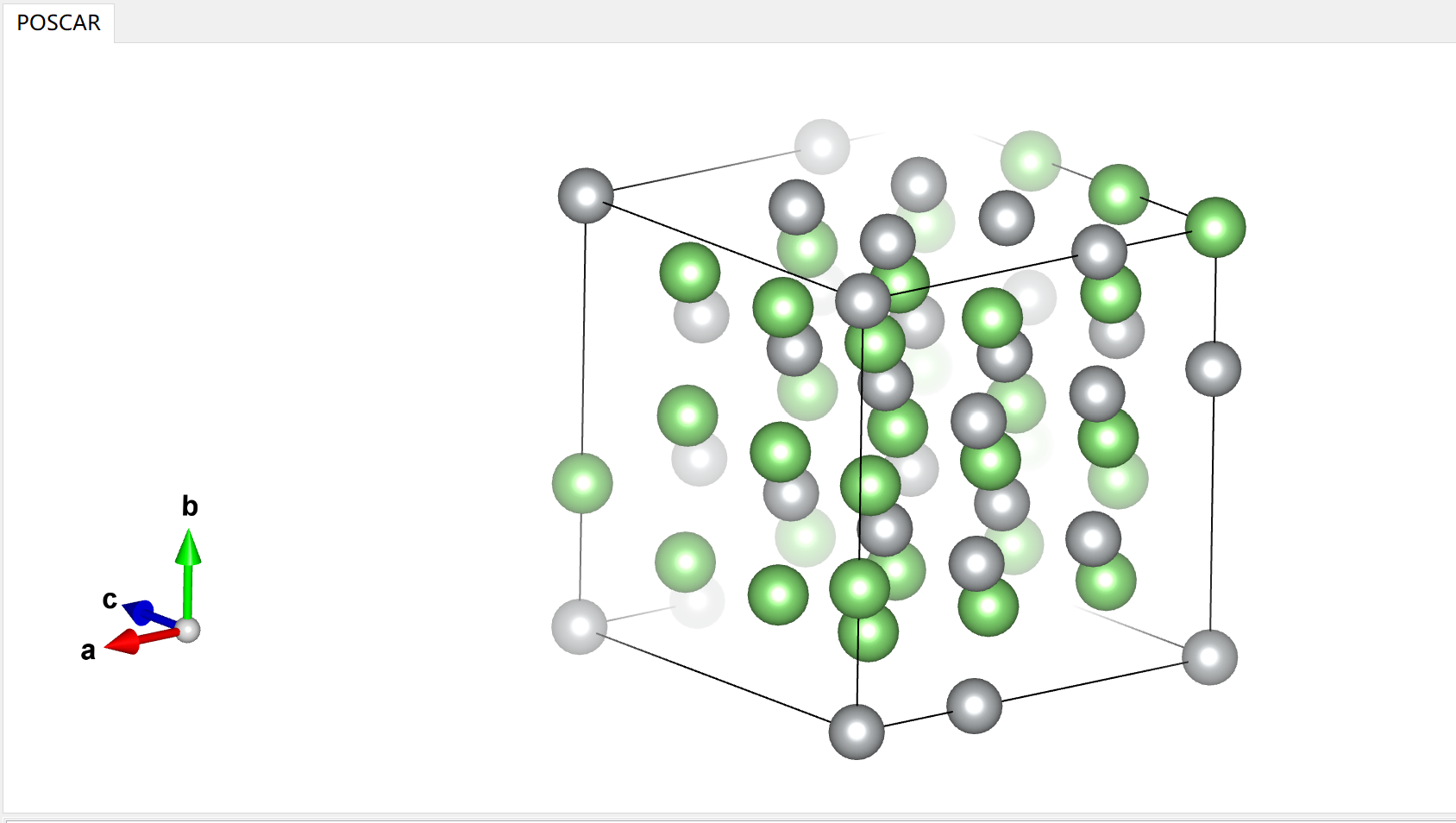 vesta里晶胞深度提示depthcueing