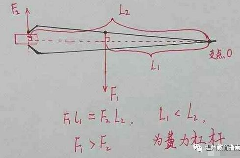 镊子的杠杆原理示意图图片