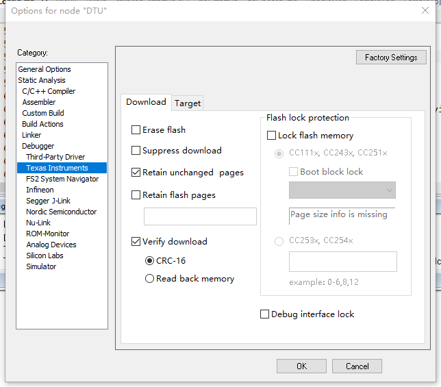 因为勾选Erase flash 导致协调器刷写程序后无法重回原来网络