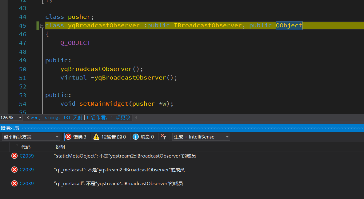 Qt staticMetaObject不是classXXX成员,qt_matacall不是classXXX成员的一种解决方法 ...