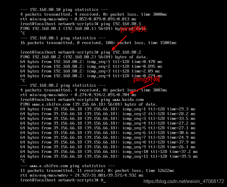 虚拟机网络配置(配置动态ip和静态ip)