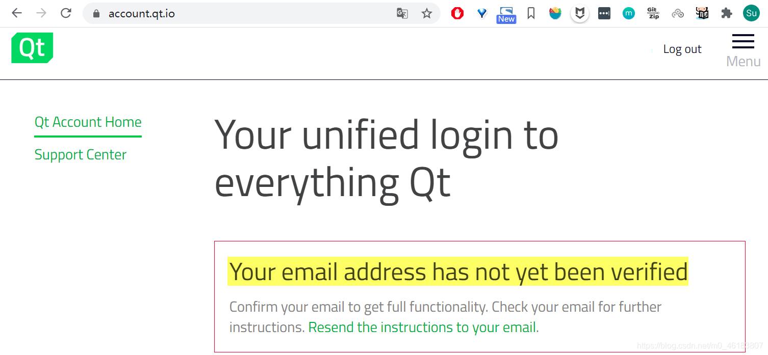 Qt Account email 验证