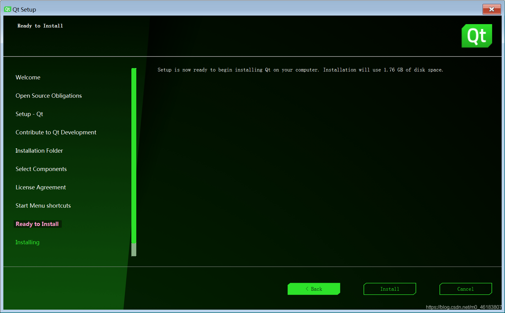【Ready to install】向导窗口