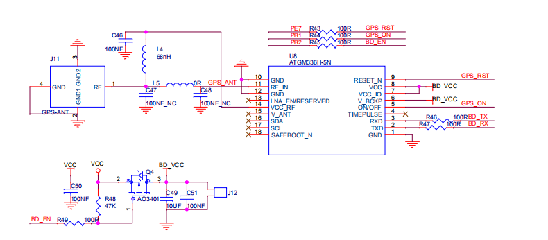 开发板特性bdw01物联网开发板的板载资源如下:主控芯片采用stm32l4v