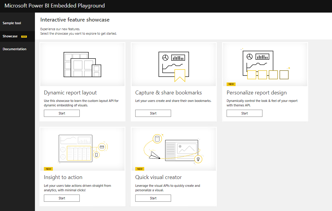 microsoft power bi embedded playground