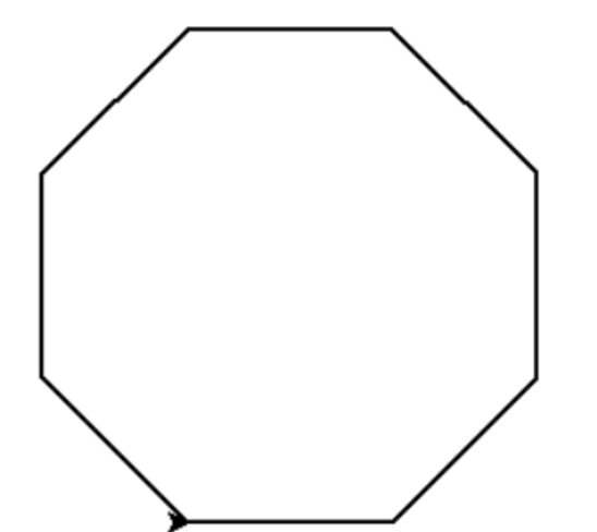 如何画八边形最简单图片