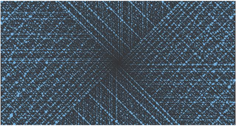 python turtle 素数可视化