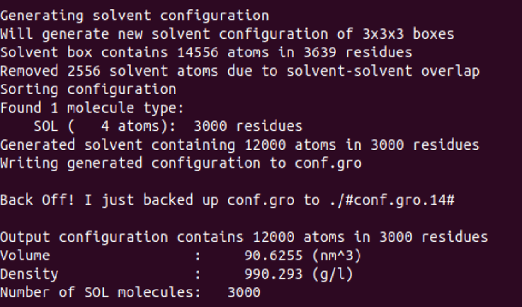 gromacs产生这样的结果