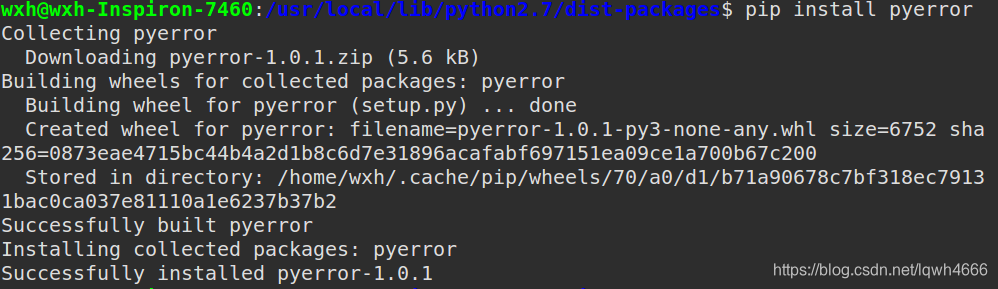 from error import * 报错: ImportError: No module named ‘error‘_no module ...